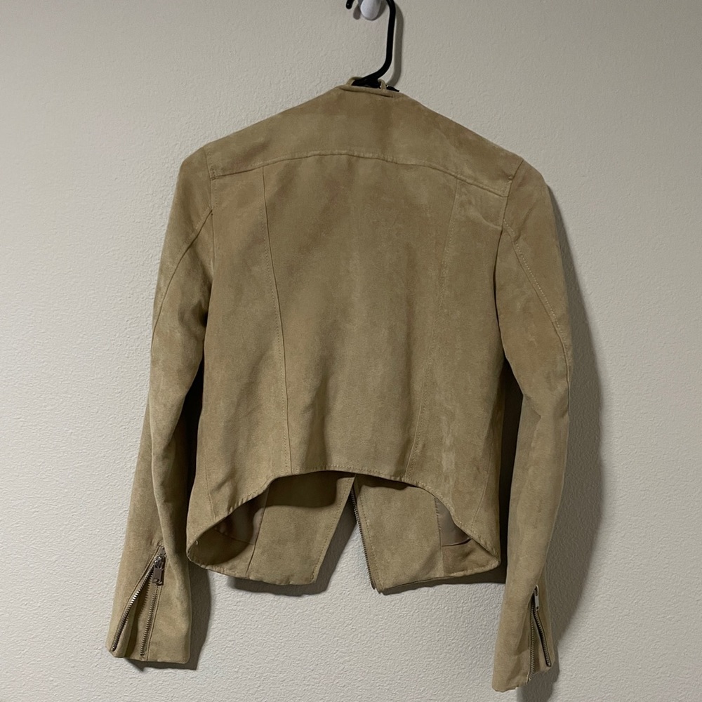 H&M Suede Moto Jacket Size 4 - Picture 7 of 9